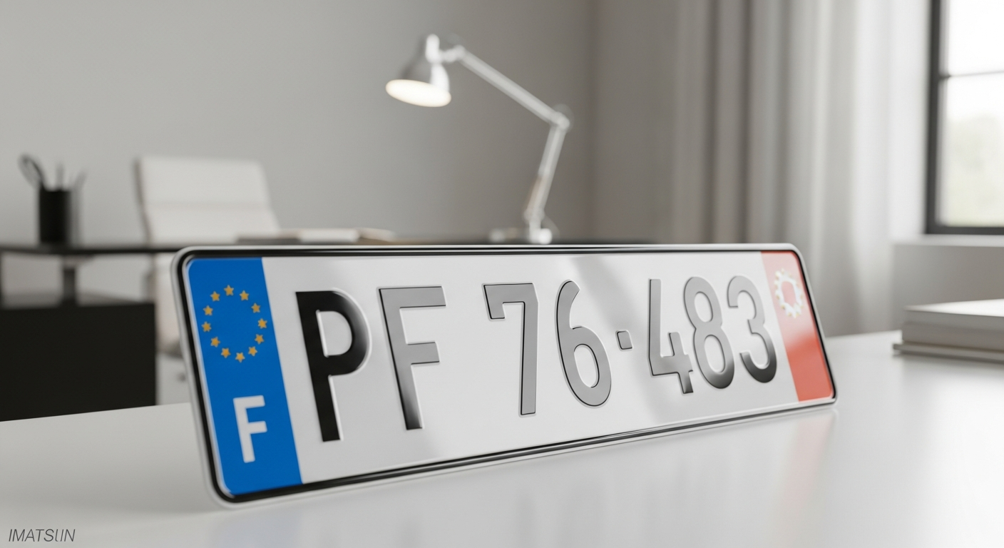 Installation d'une plaque d'immatriculation conforme sur un véhicule à Paris